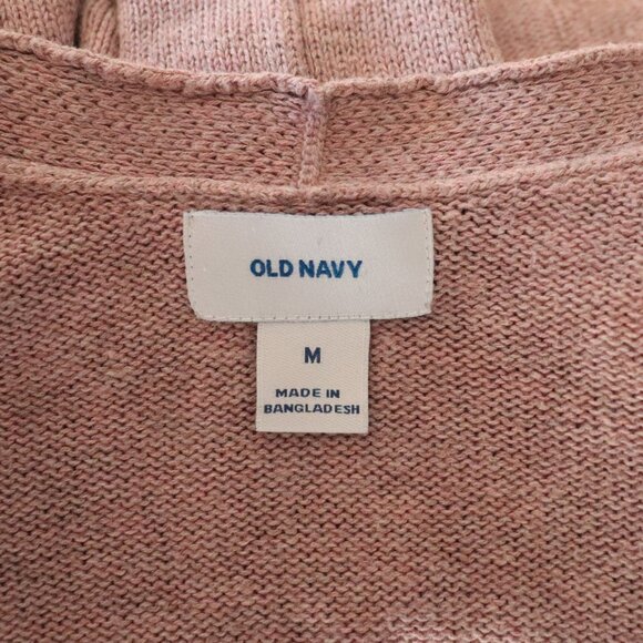 Old Navy Womens Pink Sz M Open Front Knit Long Sleeve Comfy Cardigan Sweater - Picture 8 of 9